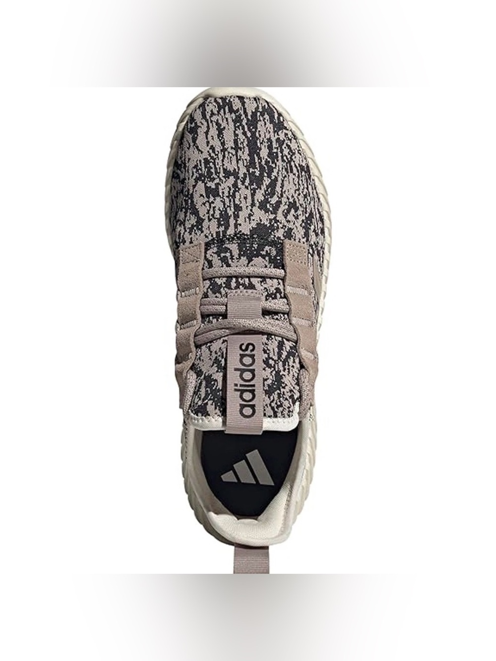 Adidas Running Kaptir 3.0 Running Shoes Grey/Black/Chalk White M9 W10 - Picture 6 of 11